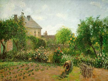 pissarro12, The artist's garden at Eragny, 1898
